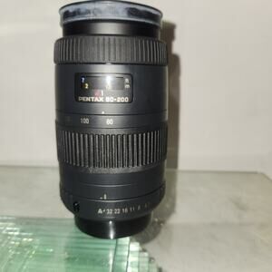 SMC Pentax-A 80-200mm 1:4.7-5.6 Zoom Lens w/Caps in Good Condition - Tested!